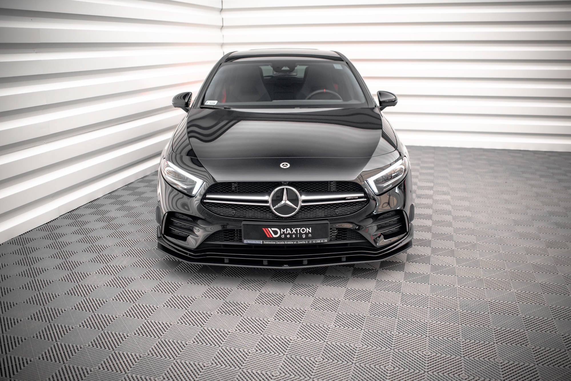 Maxton Design Street Pro Front Splitter para Mercedes A35 AMG / AMG-Line Aero Pack W177 - imagen 3