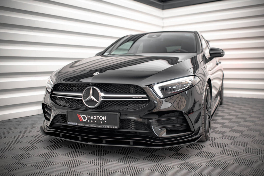 Maxton Design Street Pro Front Splitter para Mercedes A35 AMG / AMG-Line Aero Pack W177 - imagen 1