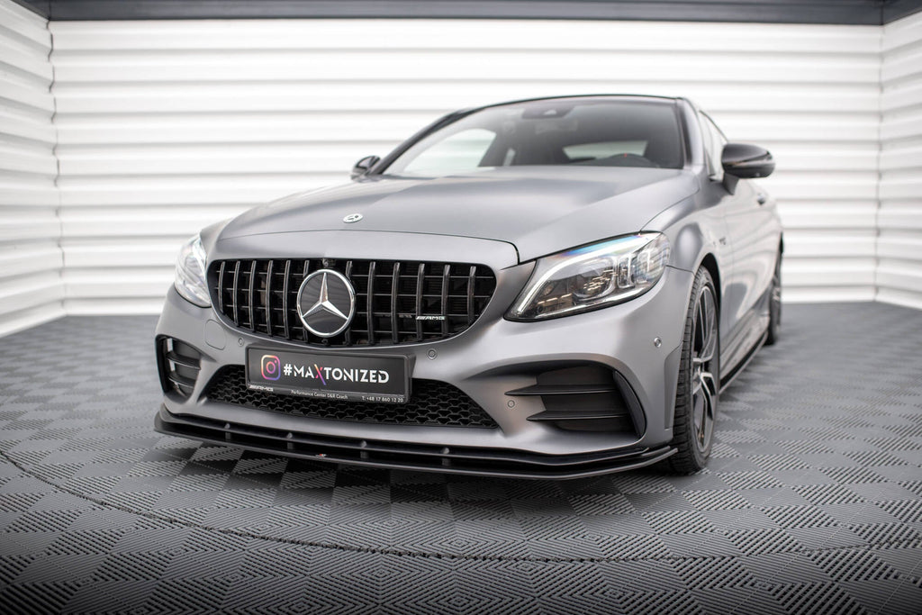 Maxton Design Street Pro Front Splitter para Mercedes-AMG C43 Coupe / Cabrio C205 Facelift / A205 Facelift - imagen 1