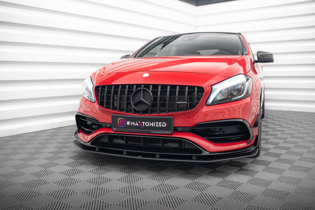 Maxton Design Street Pro Front Splitter para Mercedes-Benz A 45 AMG Aero W176 Facelift - imagen 1