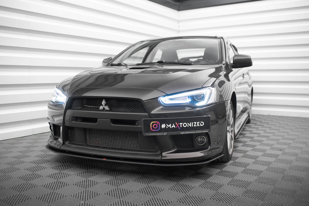 Maxton Design Street Pro Front Splitter para Mitsubishi Lancer EVO X - imagen 1