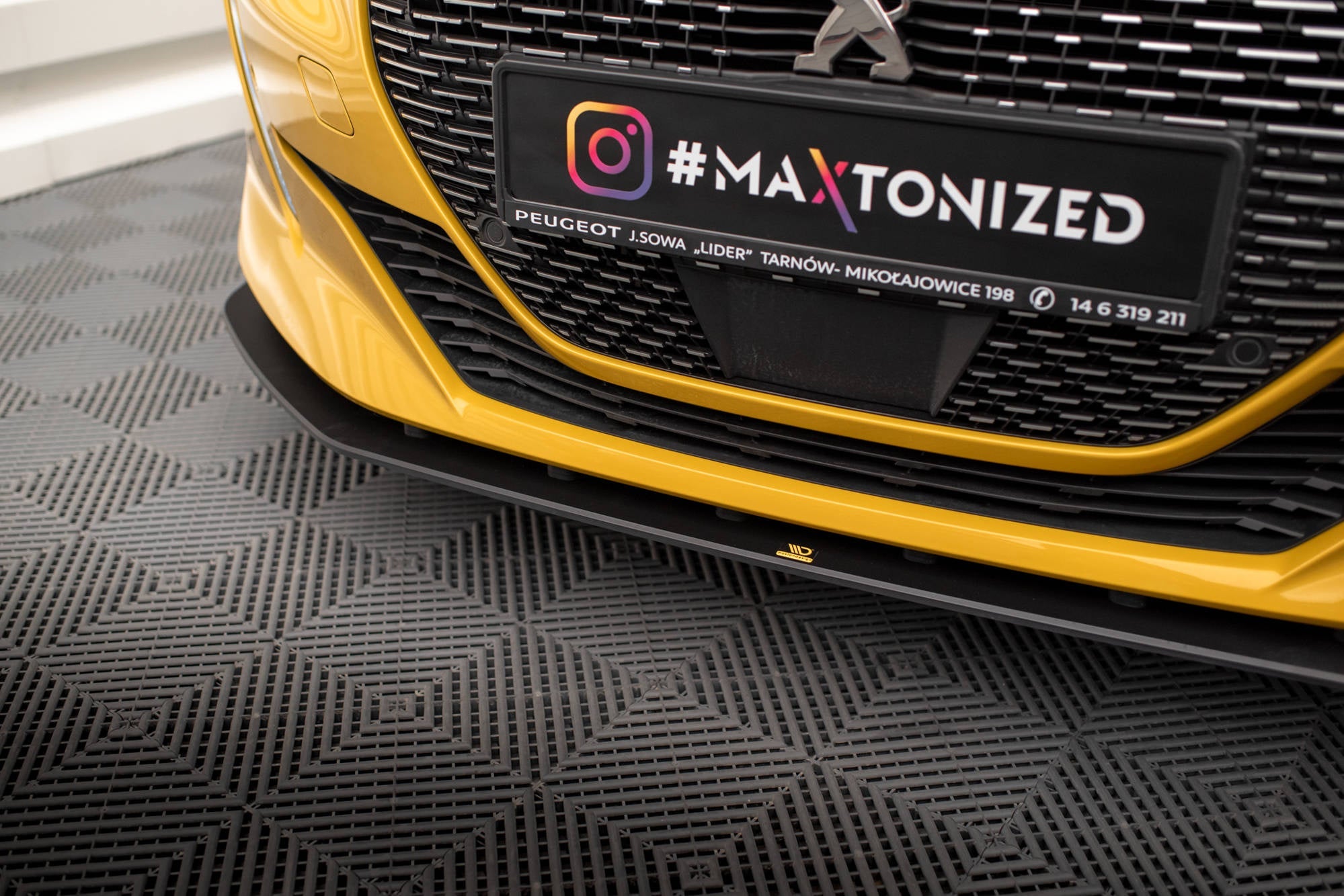Maxton Design Street Pro Front Splitter para Peugeot 208 GT Mk2 - imagen 2