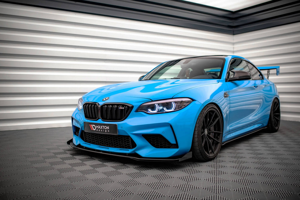 Maxton Design Street Pro Front Splitter V.1 + Flaps para BMW M2 Competition F87 - imagen 3