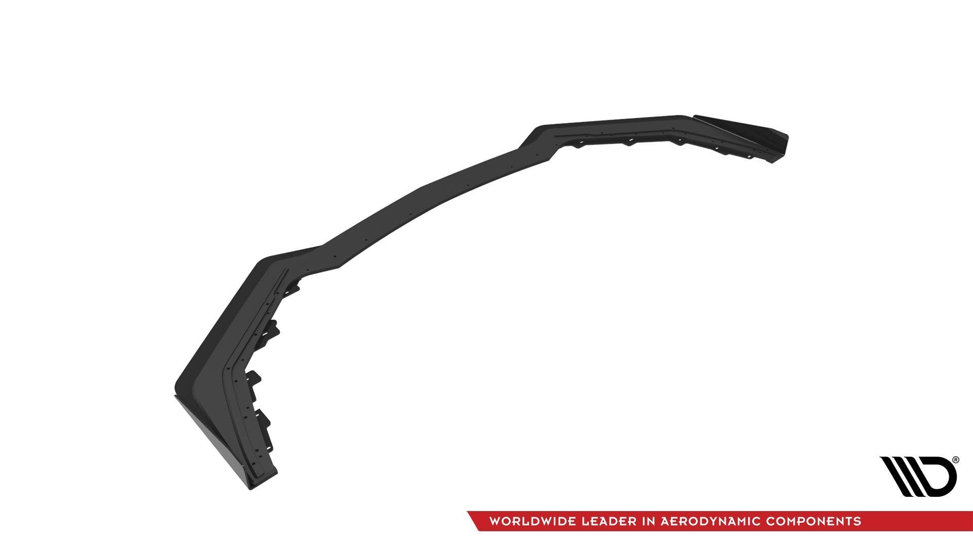 Maxton Design Street Pro Front Splitter V.1 + Flaps para Ford Mustang GT Mk6 Facelift - imagen 4