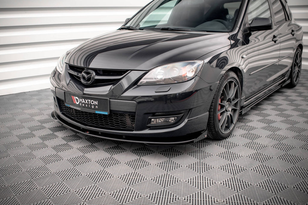 Maxton Design Street Pro Front Splitter V.1 + Flaps para Mazda 3 MPS Mk1 - imagen 4