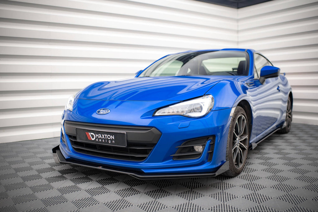 Maxton Design Street Pro Front Splitter V.1 + Flaps para Subaru BRZ Mk1 Facelift - imagen 1
