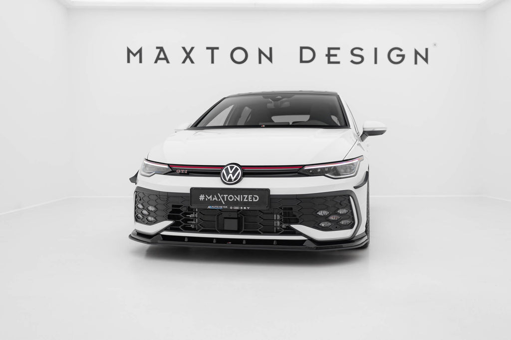 Maxton Design Street Pro Front Splitter V.2 para Volkswagen Golf GTI / GTE / R-Line Mk8 Facelift - imagen 1