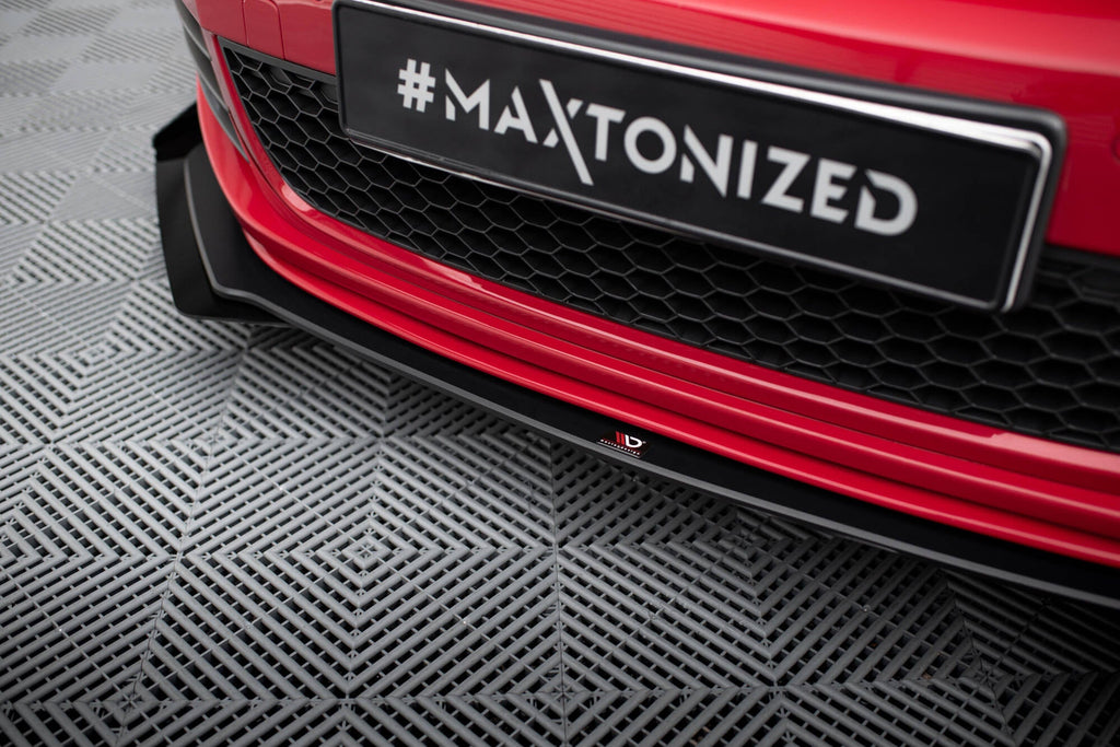 Maxton Design Street Pro Front Splitter V.3 + Flaps para Volkswagen Golf GTI Mk6 - imagen 5