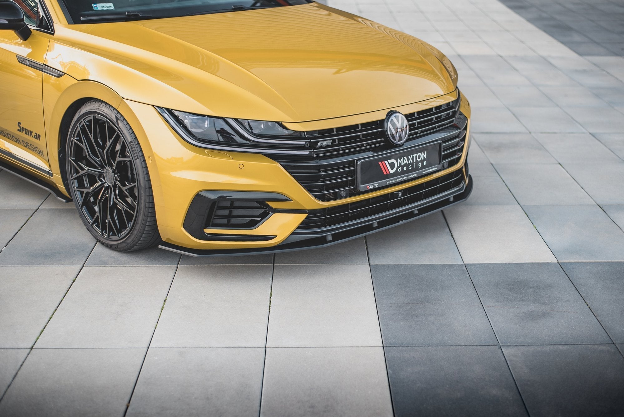 Maxton Design Street Pro Front Splitter para Volkswagen Arteon R-Line Sedan / Shooting Brake Mk1 - imagen 2
