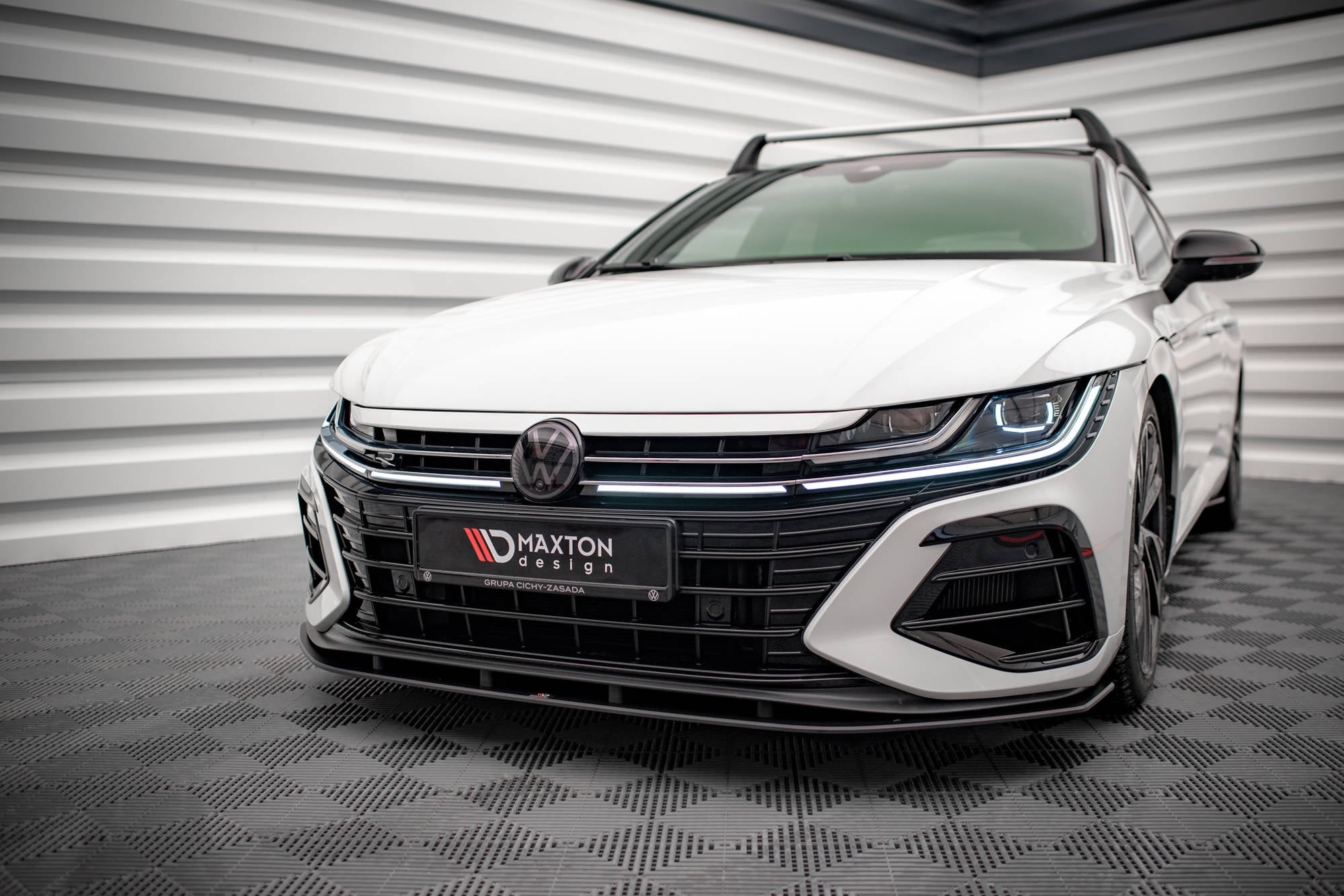 Maxton Design Street Pro Front Splitter para Volkswagen Arteon R Sedan / Shooting Brake Mk1 Faceift - imagen 1