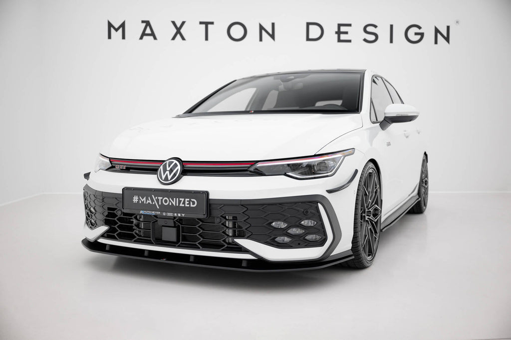 Maxton Design Street Pro Front Splitter para Volkswagen Golf GTI / GTE / R-Line Mk8 Facelift - imagen 1