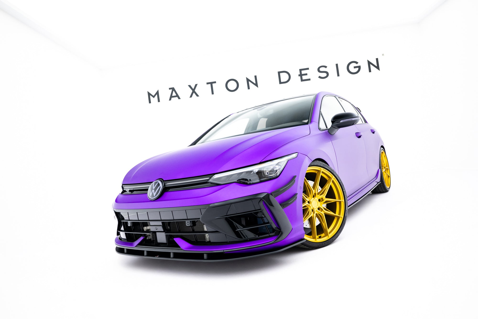 Maxton Design Street Pro Front Splitter para Volkswagen Golf R Hatchback Mk8 Facelift - imagen 2