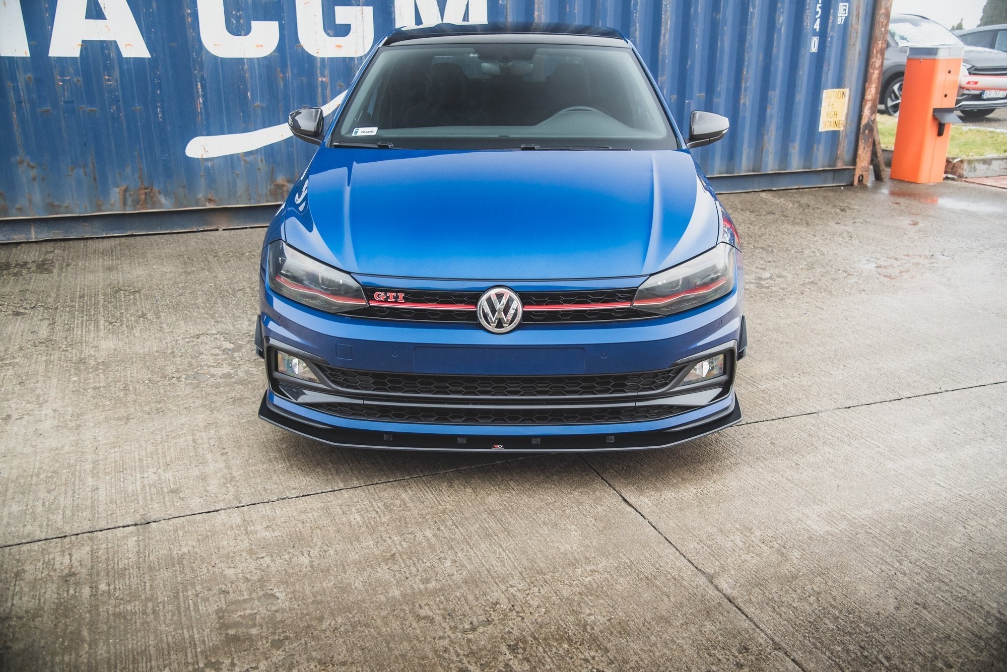 Maxton Design Street Pro Front Splitter para Volkswagen Polo GTI Mk6 - imagen 1