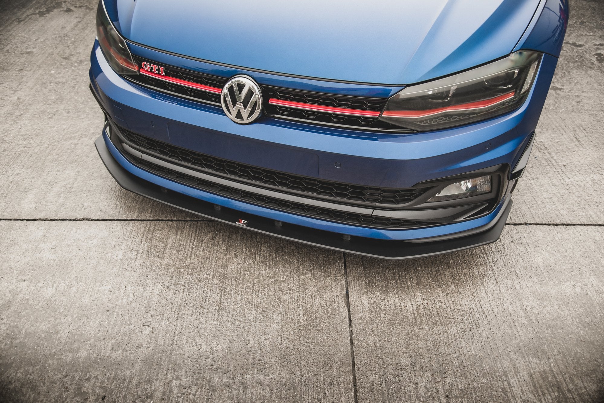 Maxton Design Street Pro Front Splitter para Volkswagen Polo GTI Mk6 - imagen 4