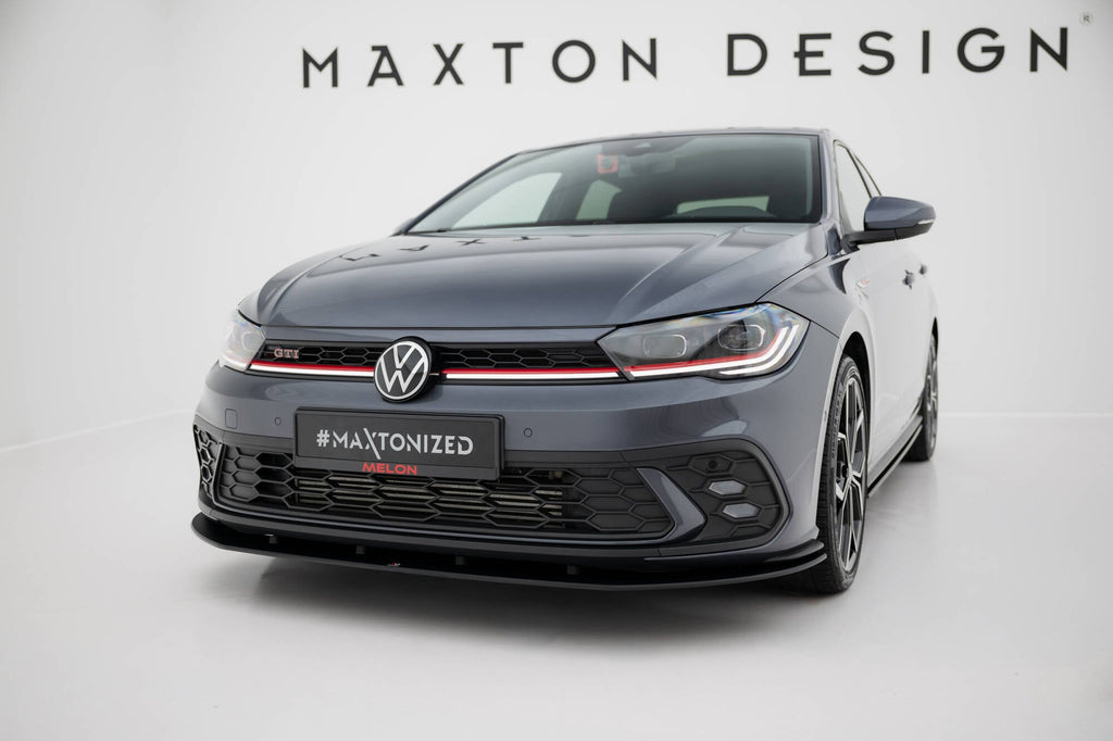 Maxton Design Street Pro Front Splitter para Volkswagen Polo GTI Mk6 Facelift - imagen 1