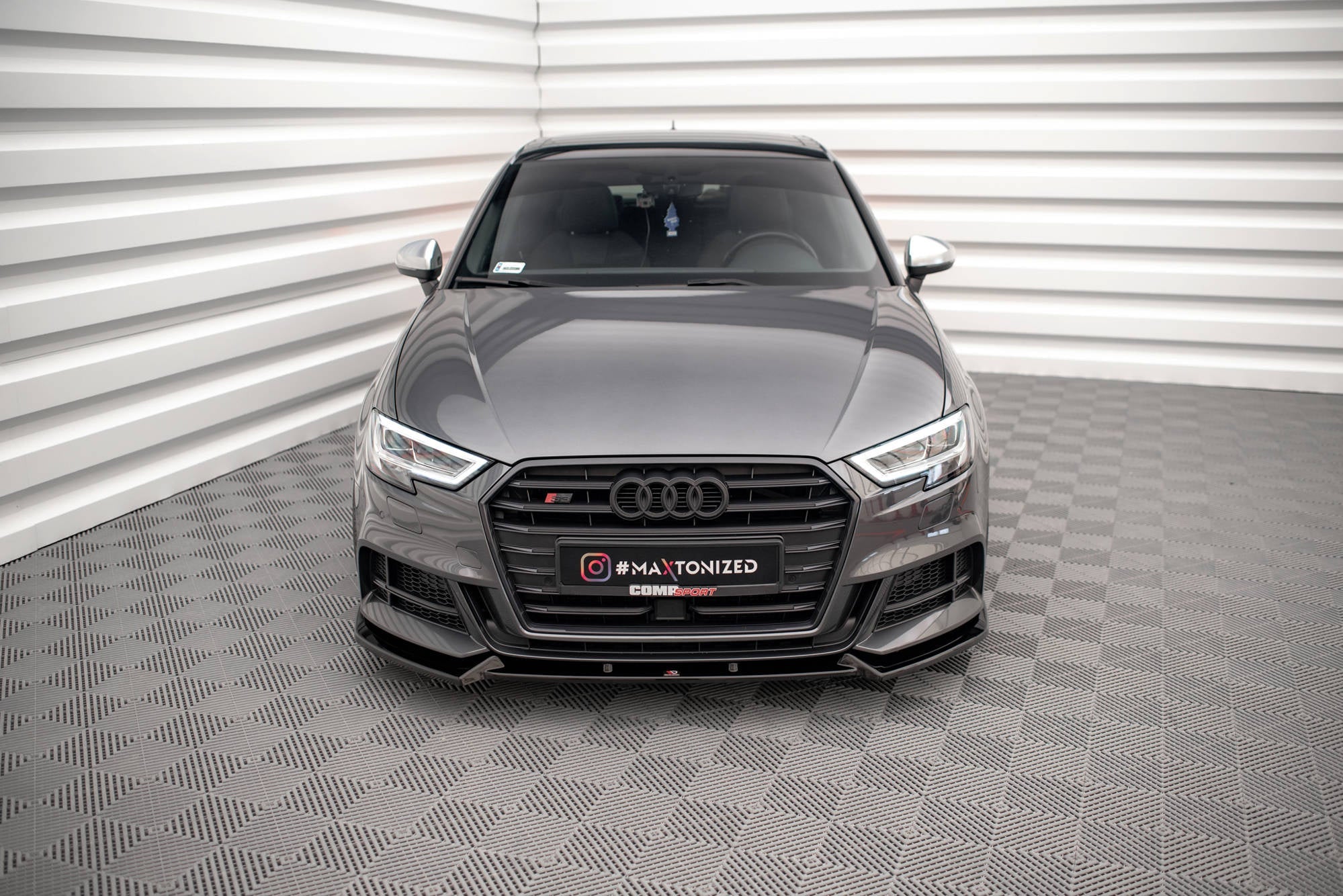 Maxton Design Splitter delantero V.1 para Audi S3 / A3 S-Line Sportback 8V Facelift - imagen 2