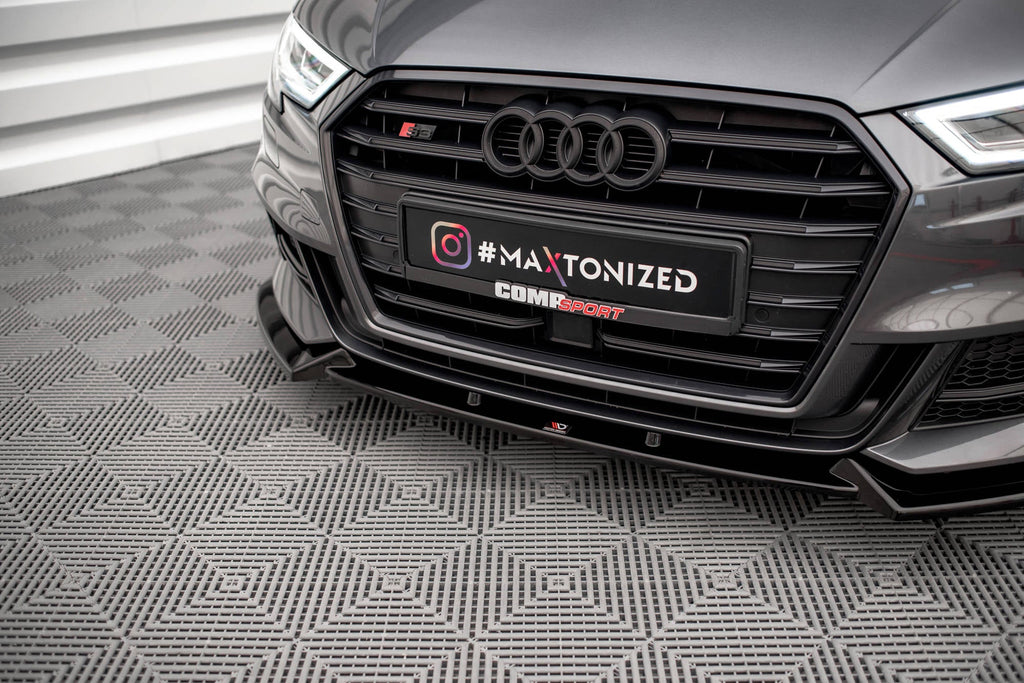 Maxton Design Splitter delantero V.1 para Audi S3 / A3 S-Line Sportback 8V Facelift - imagen 3