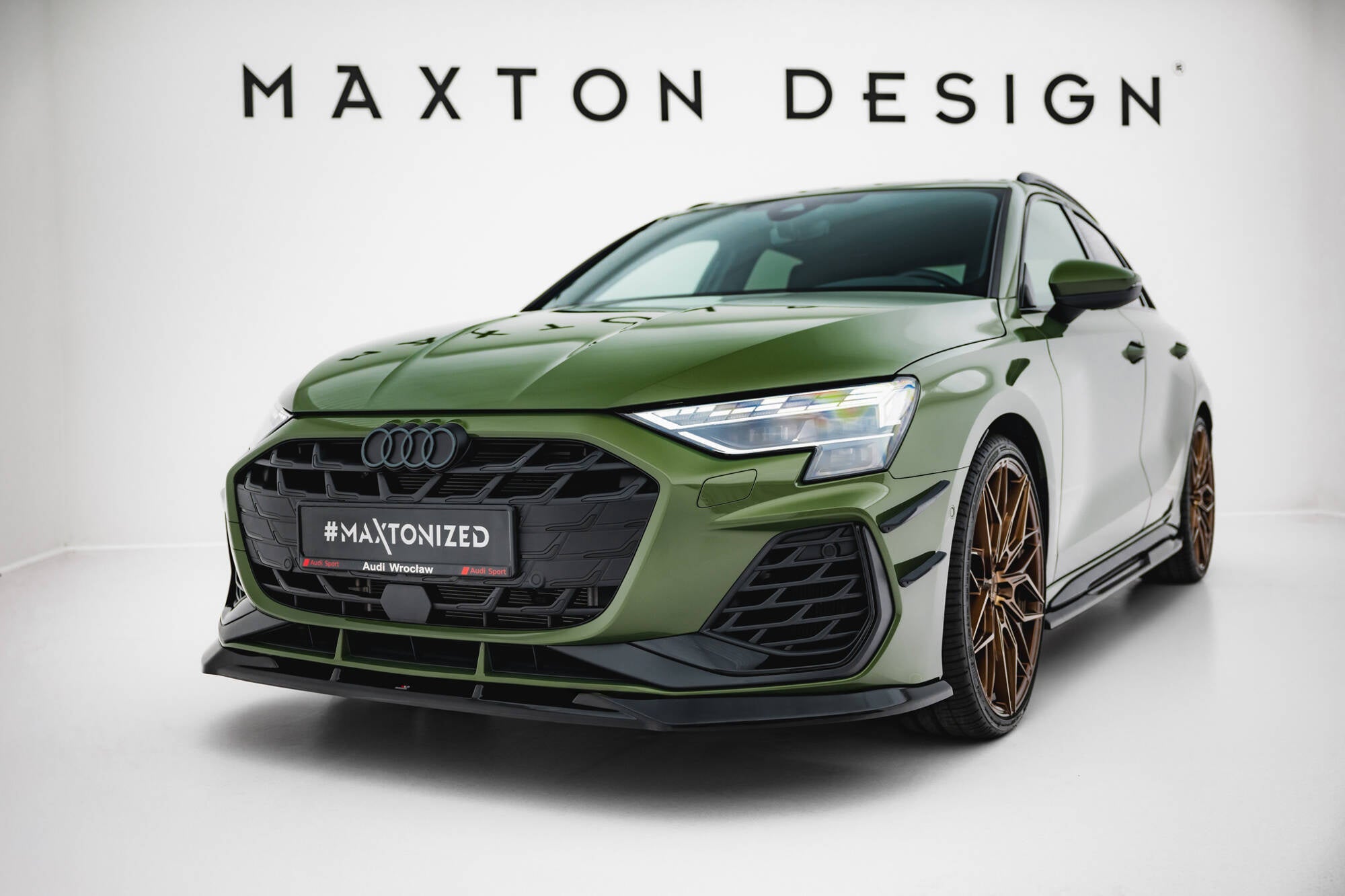 Maxton Design Splitter delantero V.1 para Audi S3 Sportback / A3 S-line Sportback 8Y Facelift - imagen 1