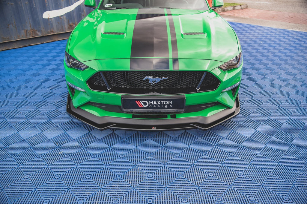 Maxton Design Splitter delantero V.1 + Flaps para Ford Mustang GT Mk6 Facelift - imagen 2
