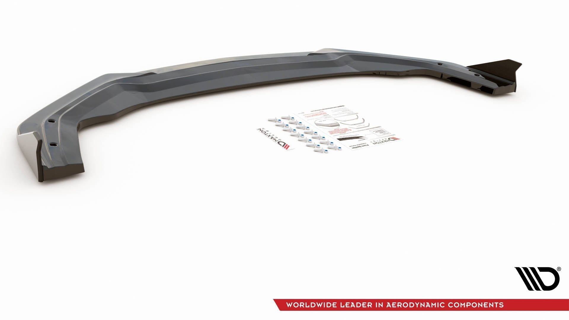 Maxton Design Splitter delantero V.1 + Flaps para Ford Mustang GT Mk6 Facelift - imagen 5