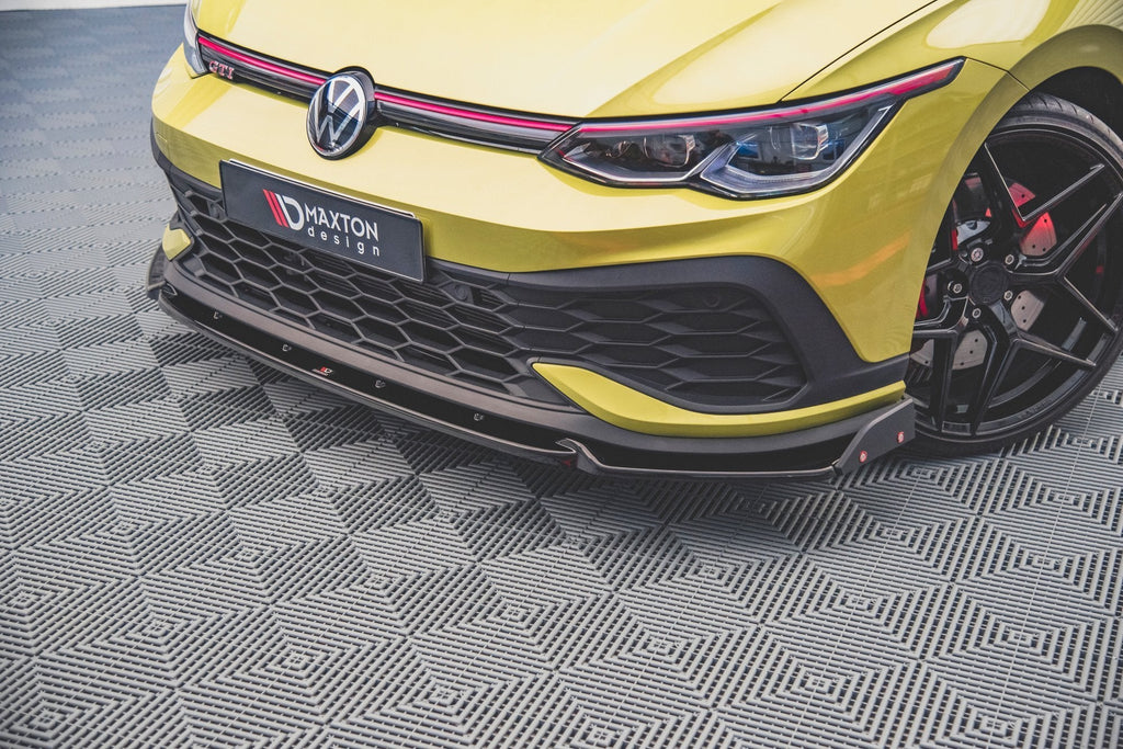 Maxton Design Splitter delantero V.1 + Flaps para Volkswagen Golf GTI Clubsport Mk8 - imagen 1