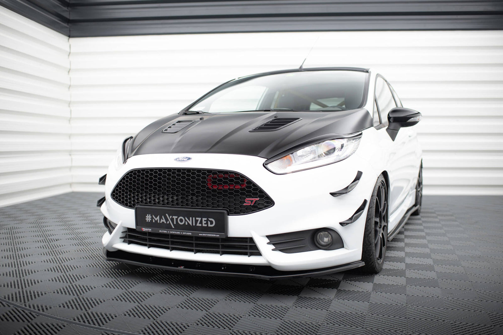 Maxton Design Splitter delantero V.1 para Ford Fiesta ST Mk7 Facelift - imagen 1