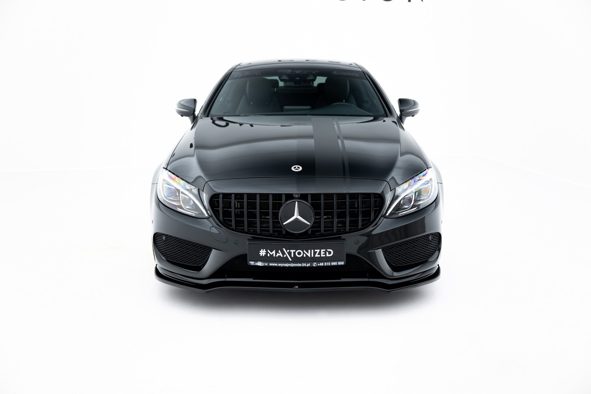 Maxton Design Splitter delantero V.1 para Mercedes- Benz C Coupe AMG-Line C205 - imagen 2