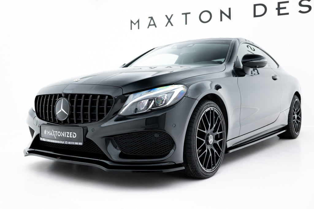 Maxton Design Splitter delantero V.1 para Mercedes- Benz C Coupe AMG-Line C205 - imagen 1