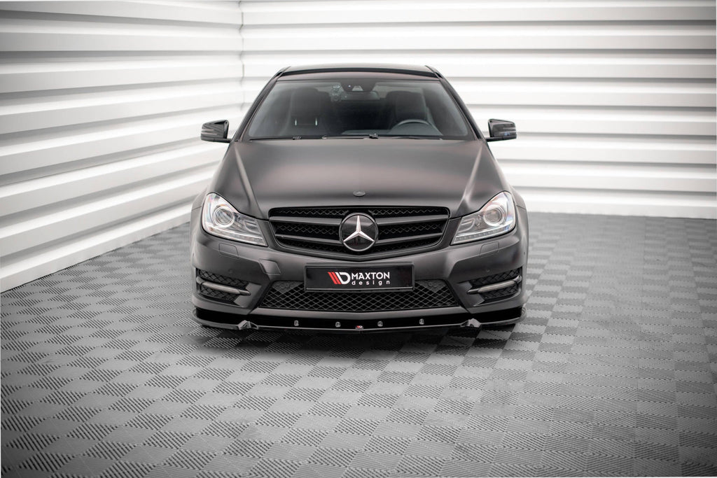 Maxton Design Splitter delantero V.1 para Mercedes-Benz C Coupe / Sedan / Estate AMG-Line C204 / W204 Facelift / S204 Facelift - imagen 2