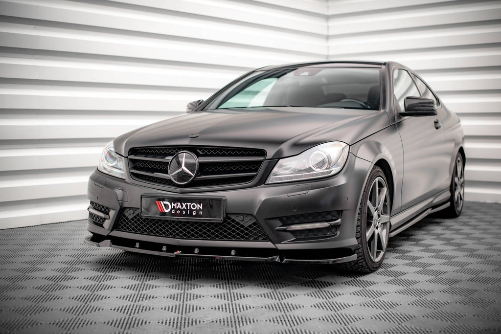 Maxton Design Splitter delantero V.1 para Mercedes-Benz C Coupe / Sedan / Estate AMG-Line C204 / W204 Facelift / S204 Facelift - imagen 1