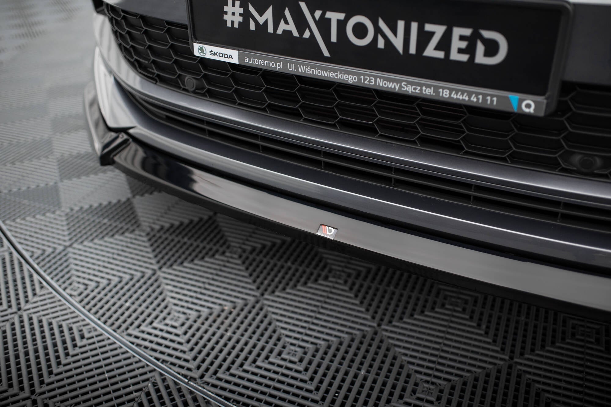 Maxton Design Splitter delantero V.1 para Skoda Kodiaq Sportline Mk1 Facelift - imagen 3