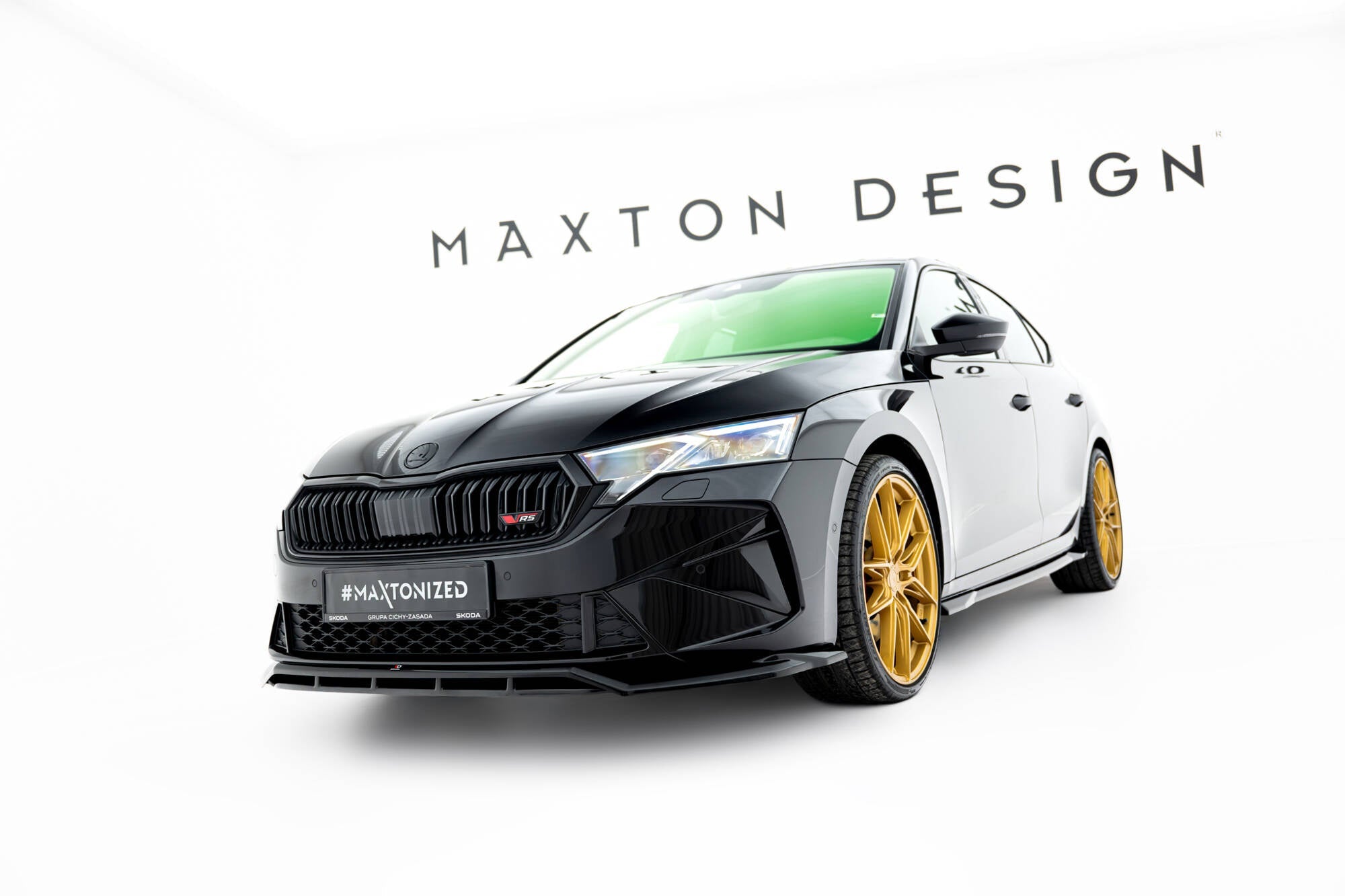 Maxton Design Splitter delantero V.1 para Skoda Octavia RS Liftback / Combi Mk4 Facelift - imagen 3