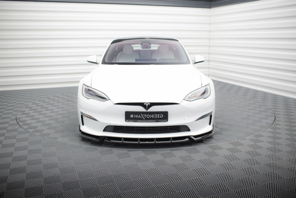 Maxton Design Splitter delantero V.1 para Tesla Model S Plaid Mk1 Facelift - imagen 2