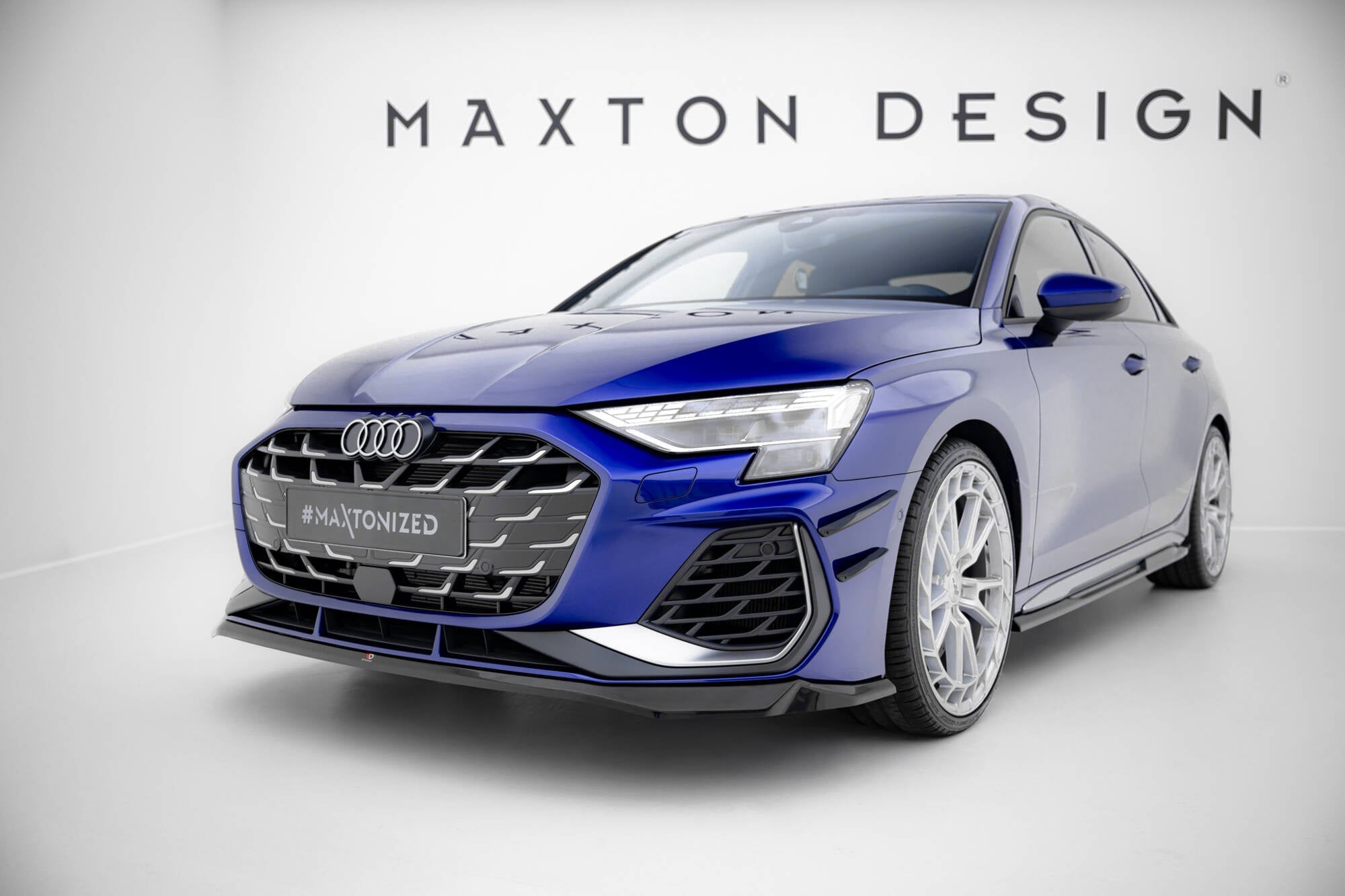 Maxton Design Splitter delantero V.2 para Audi A3 S-Line Sedan / S3 Sedan 8Y Facelift - imagen 1