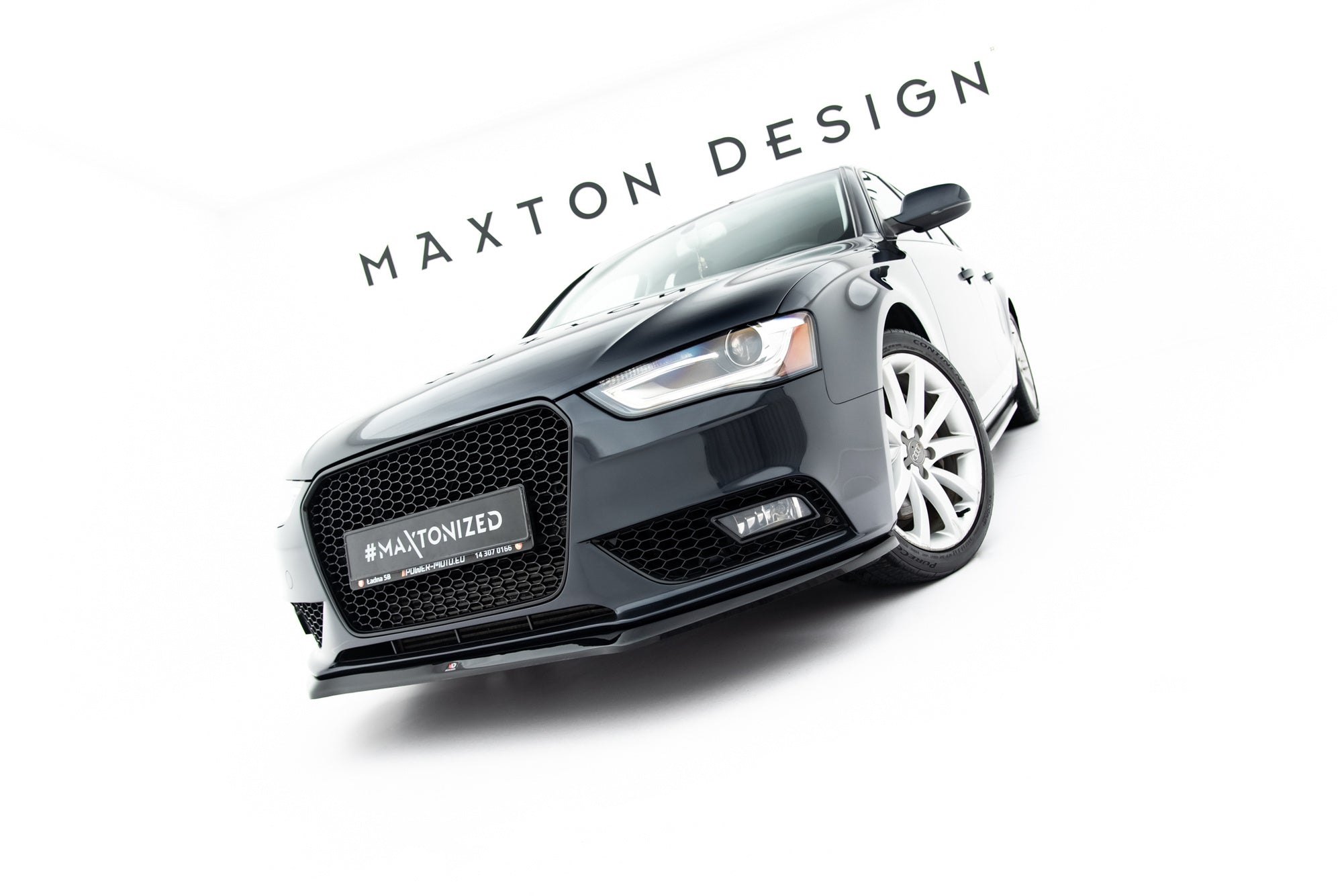 Maxton Design Splitter delantero V.2 para Audi A4 Avant B8 Facelift - imagen 2