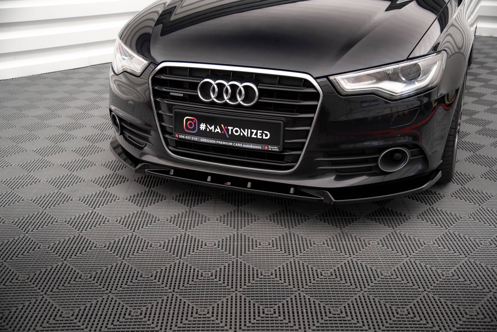 Maxton Design Splitter delantero V.2 para Audi A6 C7 - imagen 1