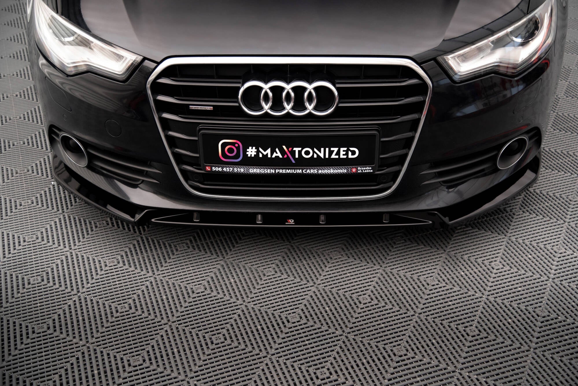 Maxton Design Splitter delantero V.2 para Audi A6 C7 - imagen 3
