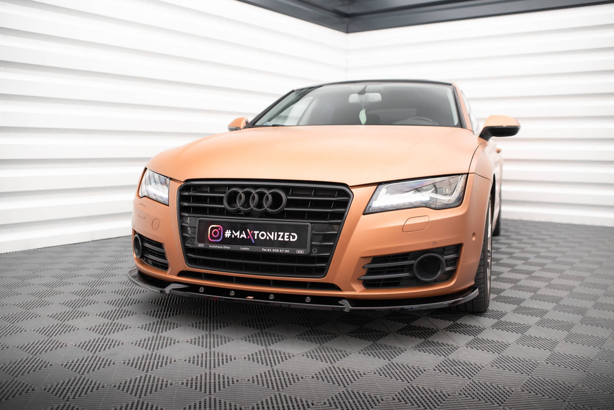 Maxton Design Splitter delantero V.2 para Audi A7 C7 - imagen 1