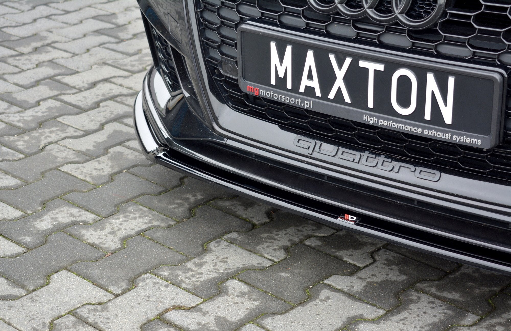 Maxton Design Splitter delantero V.2 para Audi RS3 Sportback 8V Facelift - imagen 4