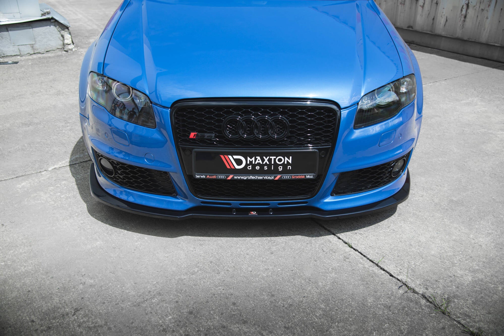 Maxton Design Splitter delantero V.2 para Audi RS4 B7 - imagen 2