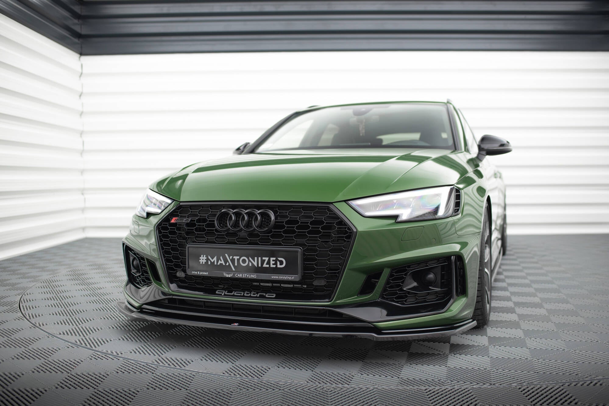 Maxton Design Splitter delantero V.2 para Audi RS4 B9 - imagen 1