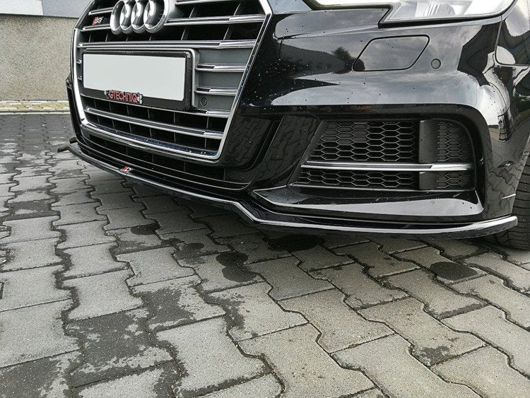 Maxton Design Splitter delantero V.2 para Audi S3 / A3 S-Line 8V Facelift Sedan - imagen 3