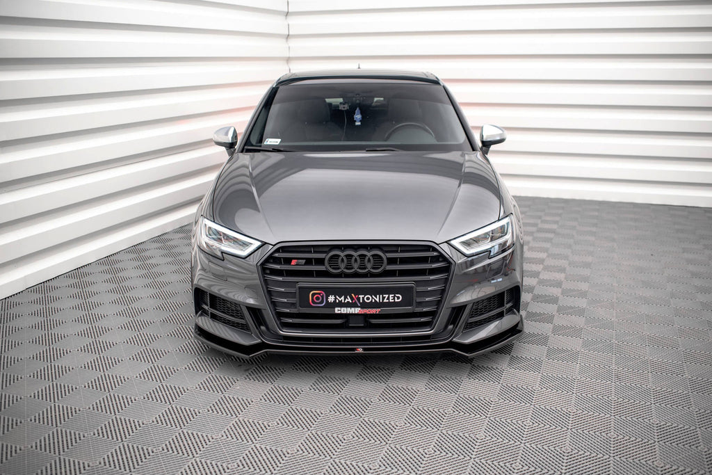 Maxton Design Splitter delantero V.2 para Audi S3 / A3 S-Line Sportback 8V Facelift - imagen 2