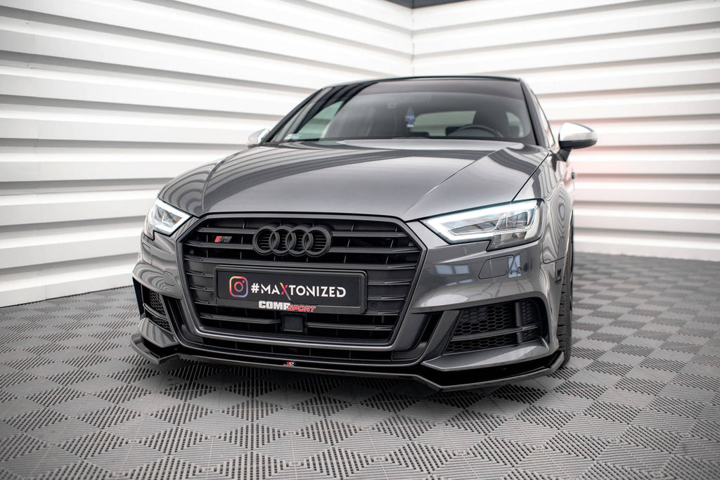 Maxton Design Splitter delantero V.2 para Audi S3 / A3 S-Line Sportback 8V Facelift - imagen 1
