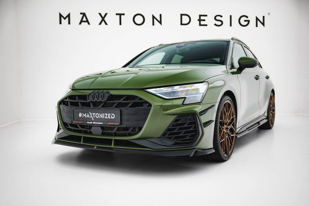 Maxton Design Splitter delantero V.2 para Audi S3 Sportback / A3 S-line Sportback 8Y Facelift - imagen 1