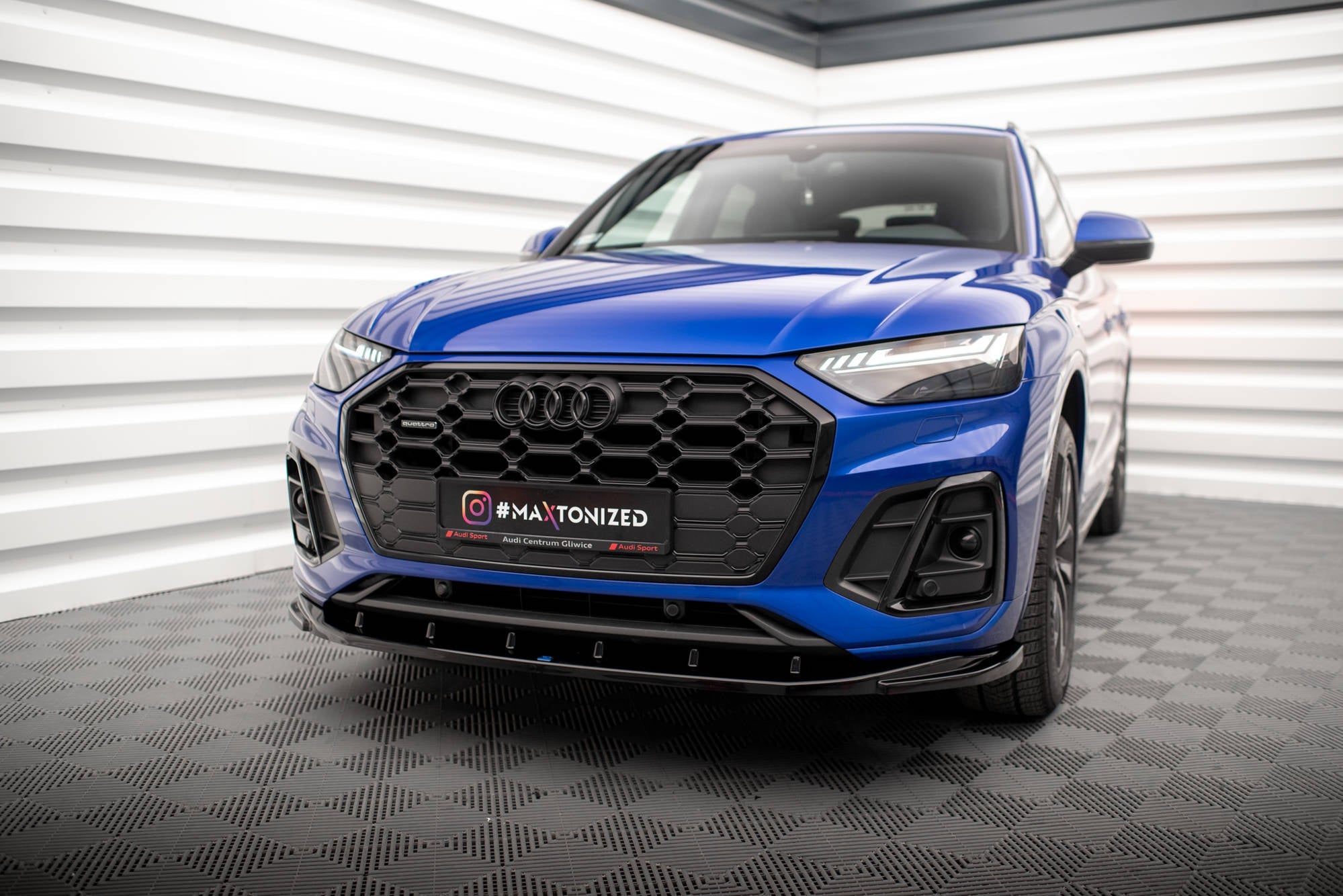 Maxton Design Splitter delantero V.2 para Audi SQ5 / Q5 S-Line SUV / Sportback Mk2 Facelift - imagen 1