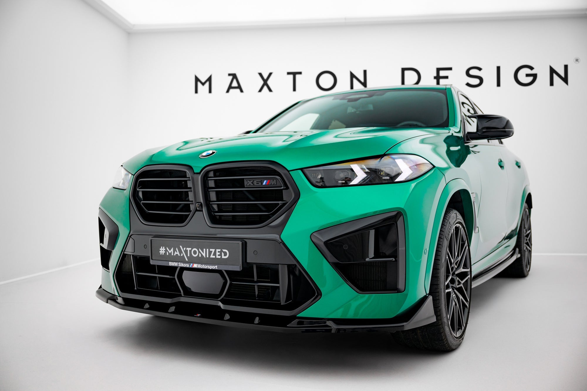 Maxton Design Splitter delantero V.2 para BMW X6 M F96 Facelift - imagen 1
