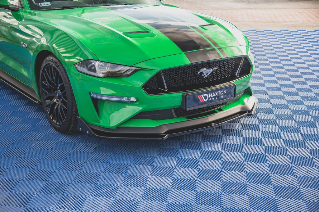 Maxton Design Splitter delantero V.2 + Flaps para Ford Mustang GT Mk6 Facelift - imagen 4