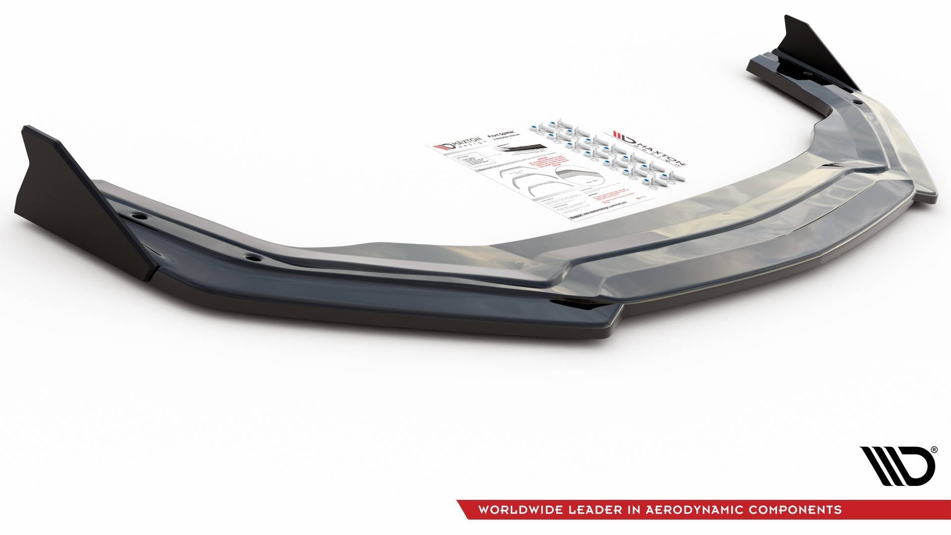 Maxton Design Splitter delantero V.2 + Flaps para Ford Mustang GT Mk6 Facelift - imagen 5