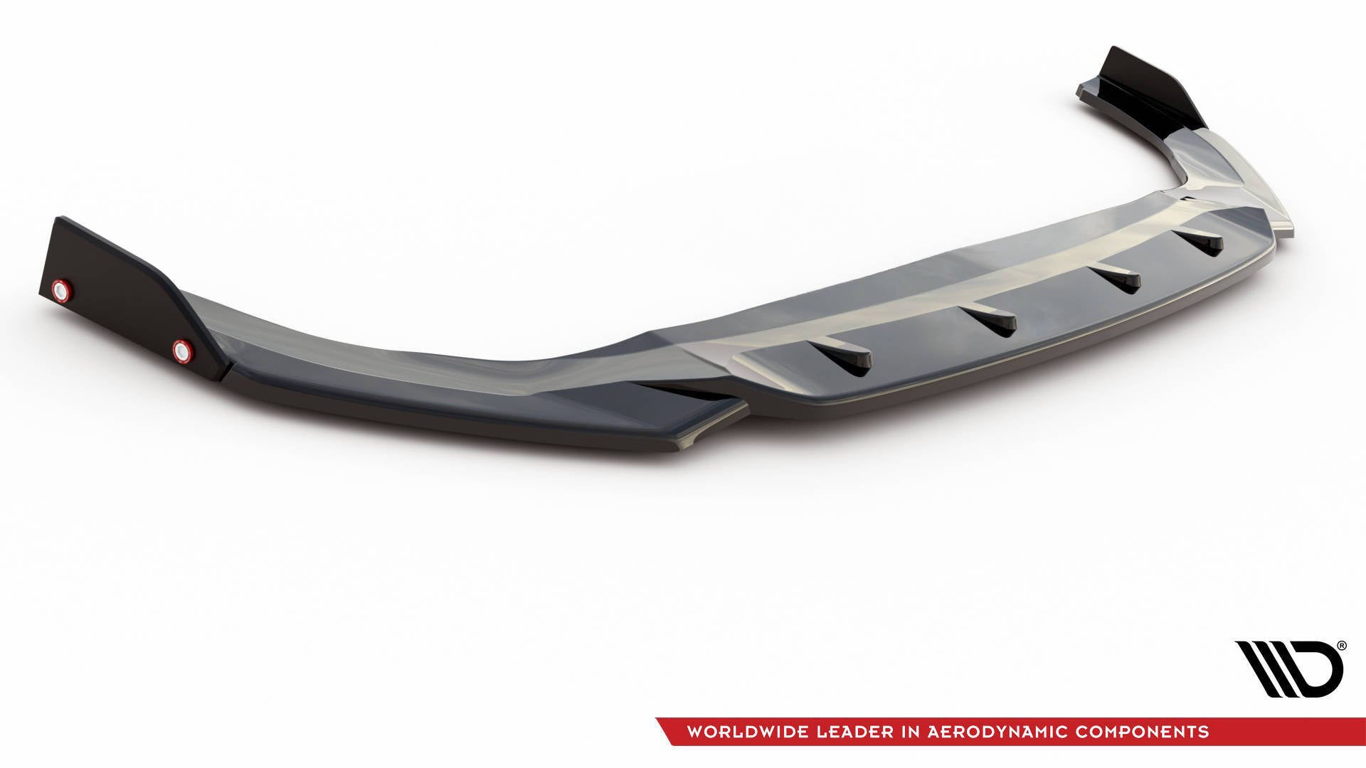 Maxton Design Splitter delantero V.2 + Flaps para Volkswagen Golf GTI / GTE / GTD / R-Line Mk8 - imagen 4